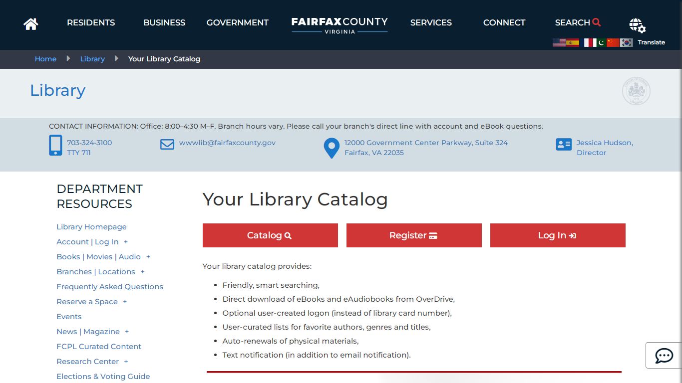 Your Library Catalog | Library - Fairfax County, Virginia